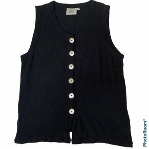 𝅺VERY Vineyard Sleeveless Button Up Top Size S